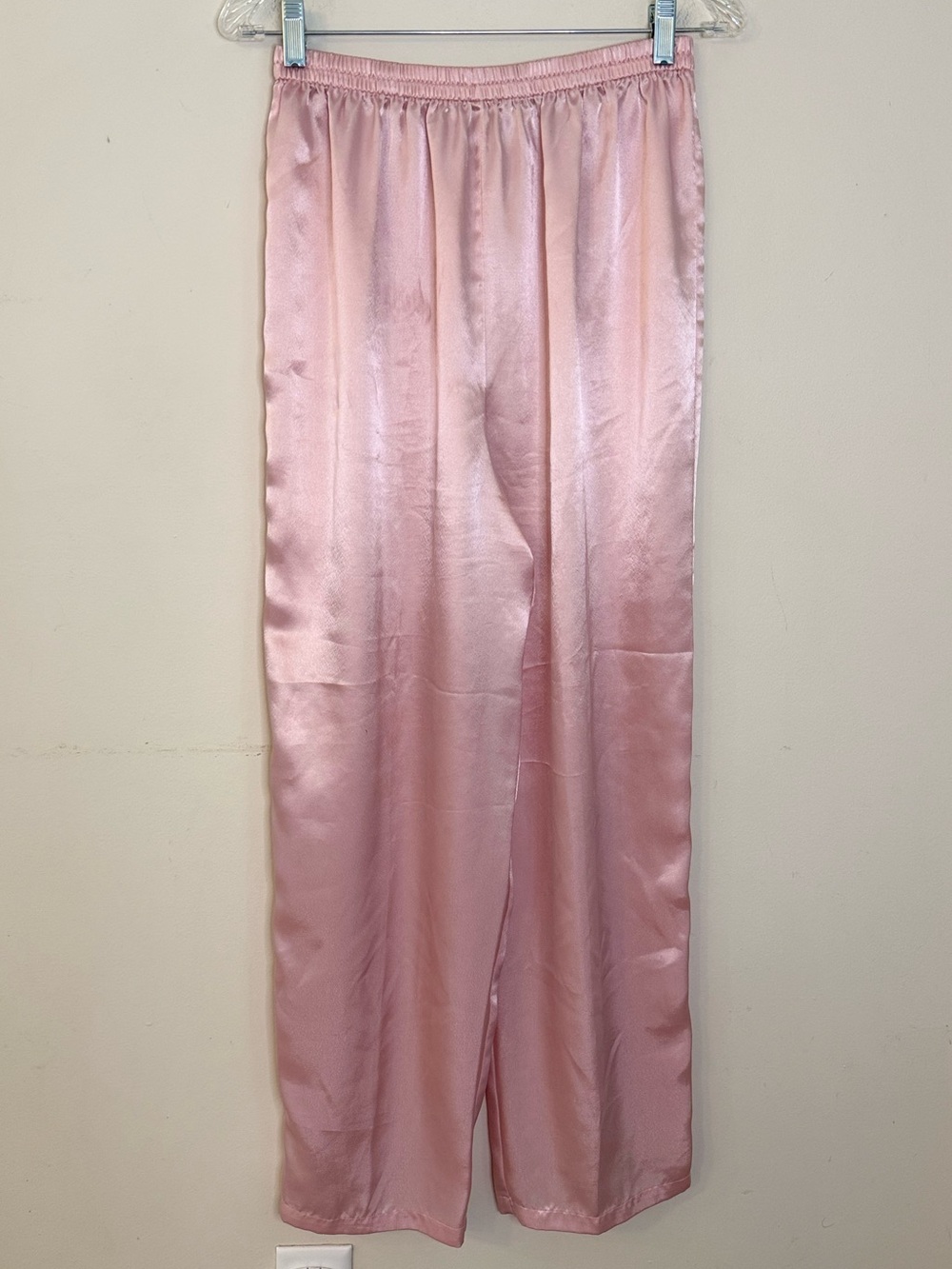 Victoria’s Secret blush rose pink satin pajama loungewear pants SZ M
